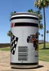 12oz Aluminum INDY 500 Beer Can - Bottom Opened  - 1984  First Edition — photo 3