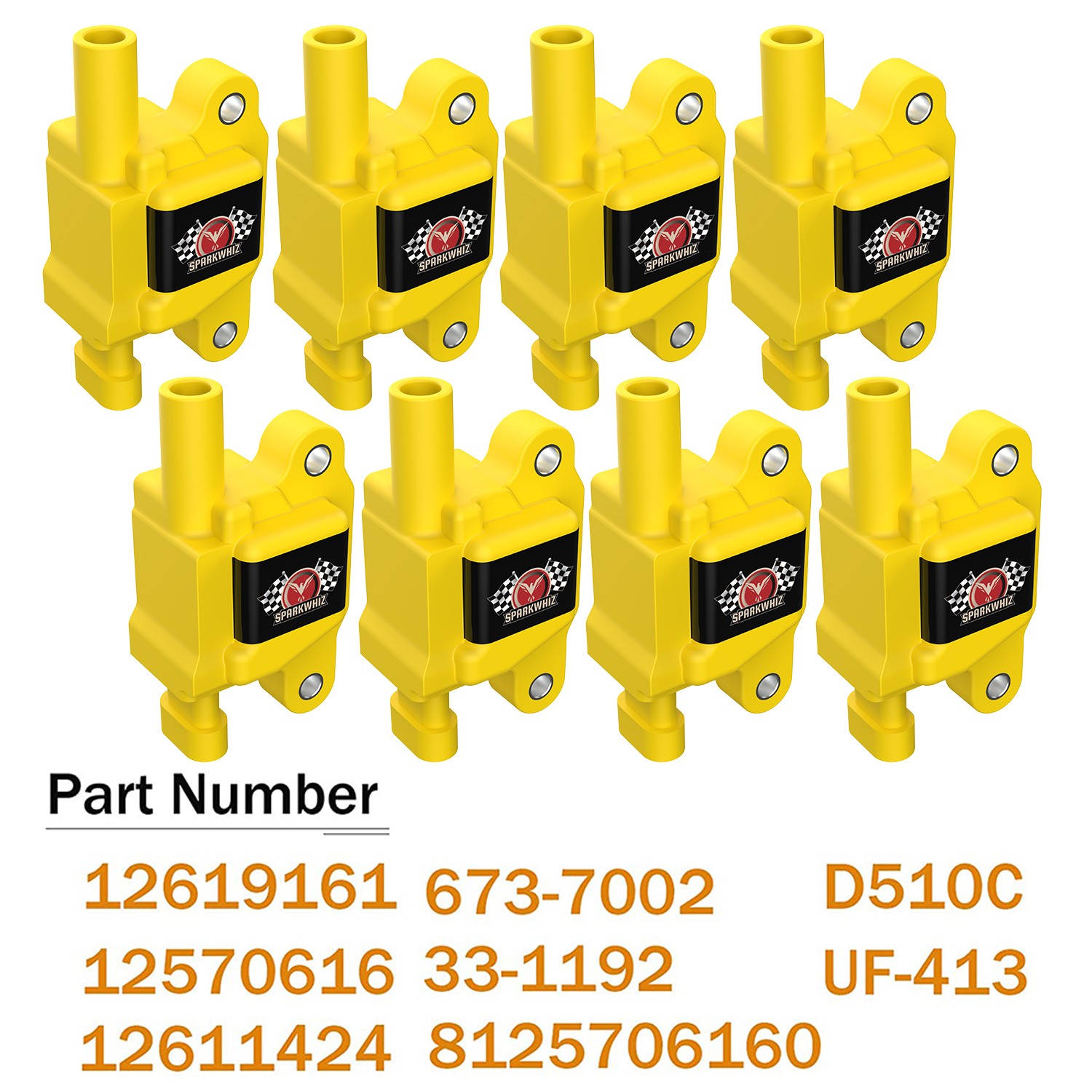 8* Ignition Coil & Spark Plug & Wires For Chevy Silverado 1500 GMC 5.3 6.0L 6.2L