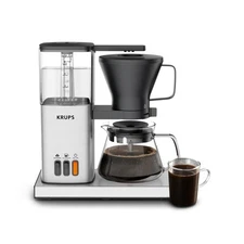 KRUPS Essential Brewer 8 Cup Drip Coffee Maker Machine, SCA-Certified, Bloomi...