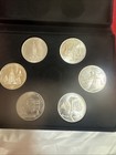 1980 USSR Moscow Olympic Commemorative 1 Ruble Set 6 Coins Original Bank Case — photo 2
