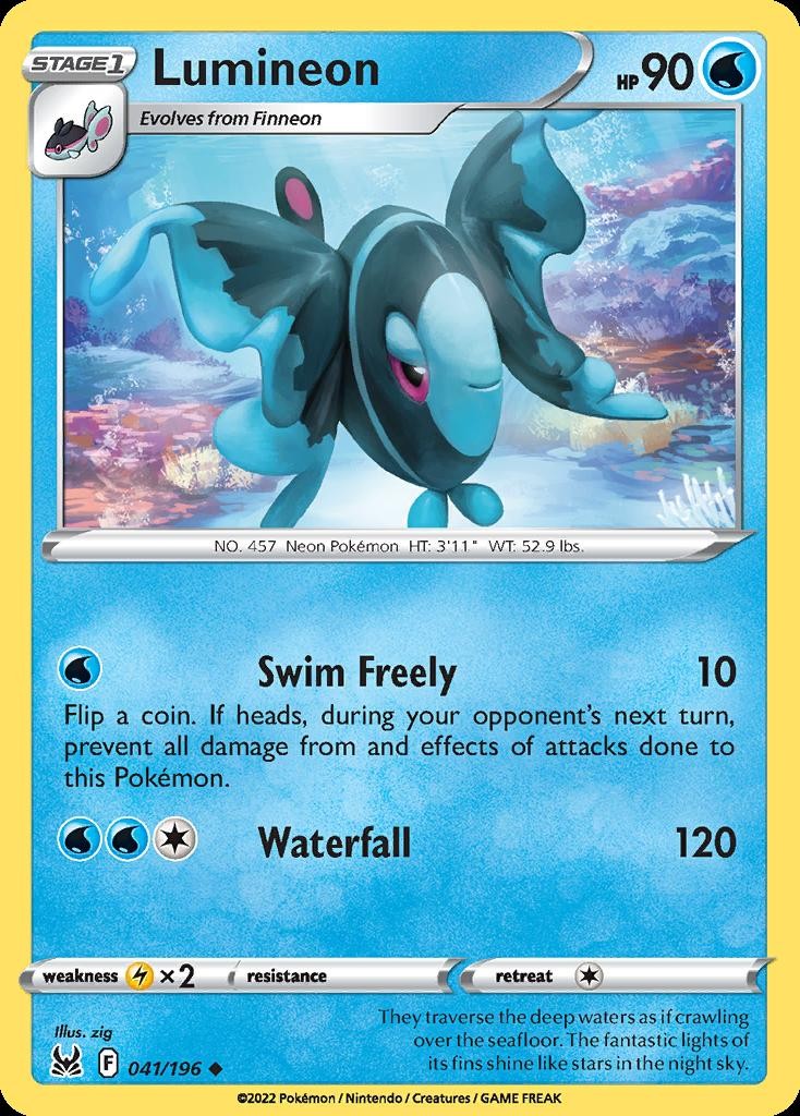 Pokemon Lumineon (41/266) Lost Origin MP REVERSE HOLO