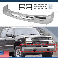 Bumper Fits 2003-2006 Chevrolet Silverado 1500 02-06 Avalanche 1500 Front Chrome