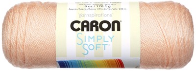 3 Pack Caron Simply Soft Solids Yarn-Light Country Peach H97003-9737
