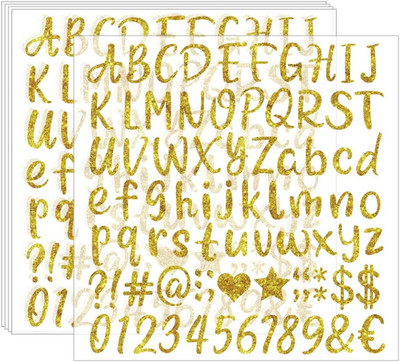 1 Inch 375 Pieces Cute Iron on Letters Iron on Numbers Heat Transfer Letters Pap