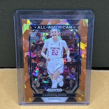 Cameron Brink 2024 Panini Prizm Draft Rookie Orange Cracked Ice Stanford #10 🔥