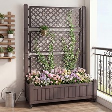Indoor Outdoor Privacy Planter with Lockable Wheels