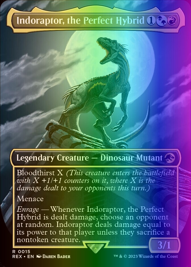 MTG Indoraptor, the Perfect Hybrid (15/57) Jurassic World Collection LP FOIL