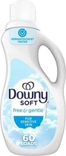 Downy Free & Gentle Fabric Softener (Fabric Conditioner), 44 Fl Oz, 60 Loads
