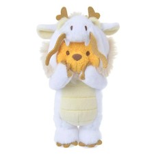 Disney 2024 Loong New Year dragon Winnie the Pooh plush keychain Doll white