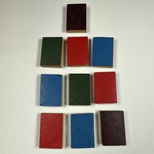 Vintage Doll House Miniature 1:12 BLANK BOOKS  Set Of 10  Blank Inside