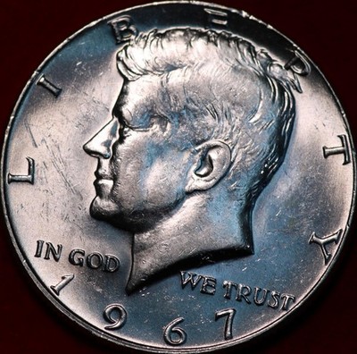 Uncirculated 1967 Philadelphia Mint 40% Silver Kennedy Half Dollar