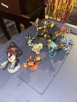 Skylanders Lot Of 10 Mixed Figures Collectible Characters