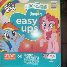 Pampers Easy Ups Potty Training Underwear 3T 4T Bluey My Little Pony