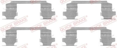 Zubehör Satz Scheibenbremsbelag für Nissan X-Trail I 2001-2013 Vorne Quick