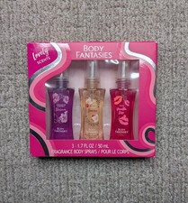 Body Fantasies Fragrance Body Sprays Lovely Scents 1.7 fl oz, 3 pack Set