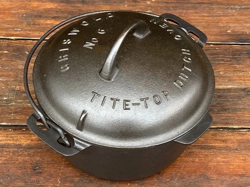 Griswold Cast Iron #6 Fully Marked Tite Top Dutch Oven
