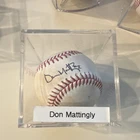Don Mattingly Autographed Baseball Original Signed Ball in Display Case