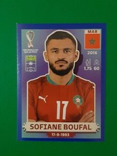 Panini 2022 FIFA World Cup Qatar Sticker Sofiane Boufal Blue Parallel #MAR 15