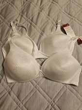 2 Warners  Blissful Benefits Comfort Wireless Lift T-Shirt Bra 38C NEW