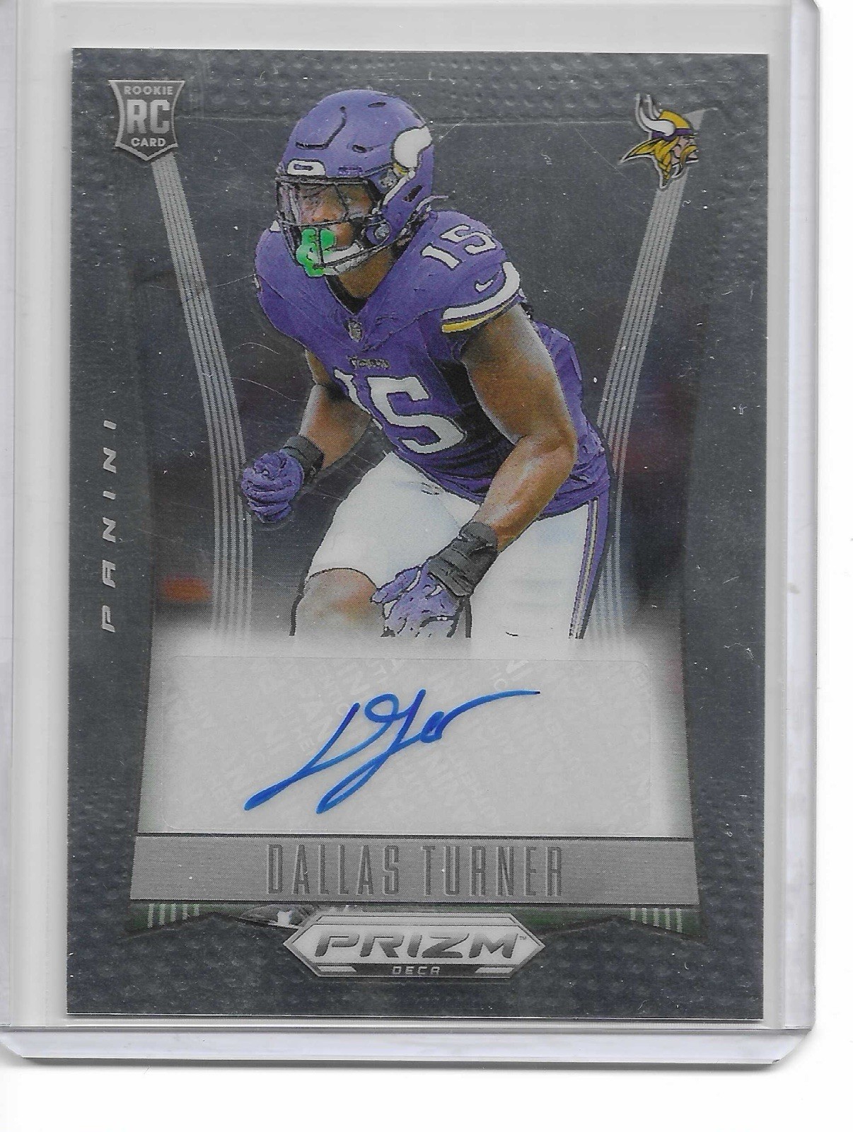 2024 Prizm DECA Dallas Turner Rookie Auto Vikings