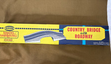 AURORA 1965 HO SCALE COUNTRY BRIDGE WITH ROADWAY TRACKS BOX MODEL MOTORING 1509
