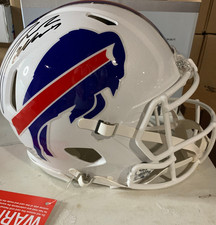 Riddell Full Size Bills Authentic Helmet Signed By Josh Allen Auto BAS Autograph