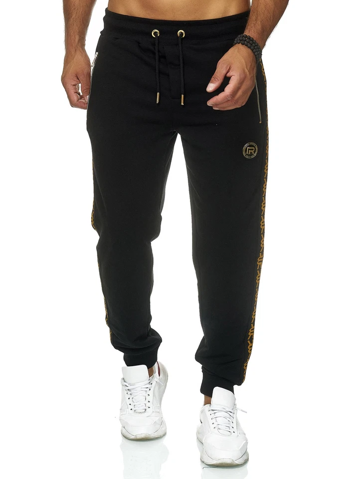 Redbridge Herren Jogginghose Freizeit Hose Jogger Sporthose Sweatpants R-Logo - Bild 3 von 4