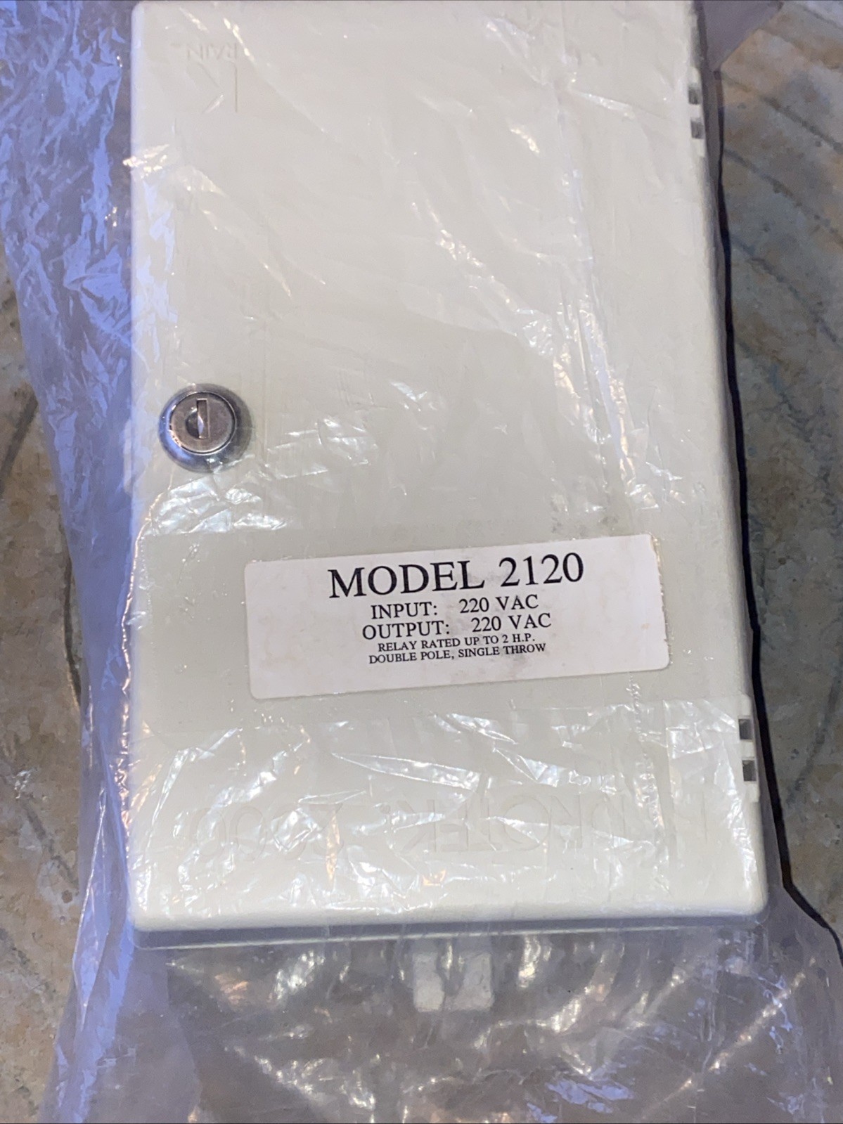 New! K-Rain Hydrotek 2120 Single Station Water Timer Controller 220VAC Lock Key