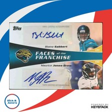 2011 Topps Blaine Gabbert Maurice Jones-Drew Faces of Franchise Auto /25 Jaguars