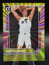 2024-25 Donruss Franchise Features Cody Williams #12  RC Pink Laser /50 - Jazz