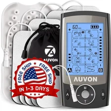Belifu Dual Channel TENS EMS Unit 20 Modes Muscle Stimulator for Pain Relief