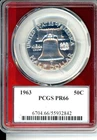 1963 PCGS PR66 Franklin Half Dollar Red Core EPC Slab (Cert 55932842)
