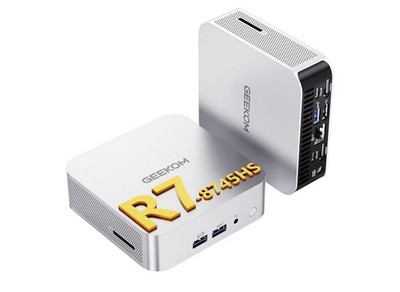 GEEKOM A8 Mini PC, AMD Ryzen 7 8745HS,16GB DDR5 RAM 1TB SSD,Windows 11 Pro