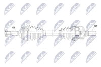 Nty Antriebswelle NPW-PE-134 FüR Peugeot