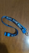 Atalanta football badge holder neck keychain