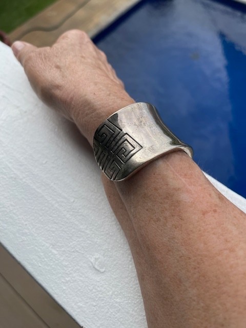 Givenchy Silvertone Cuff - image 2