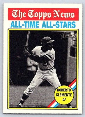 ROBERTO CLEMENTE  PIRATES   2025 TOPPS HERITAGE THE TOPPS NEWS ALL-TIME ALL-S345