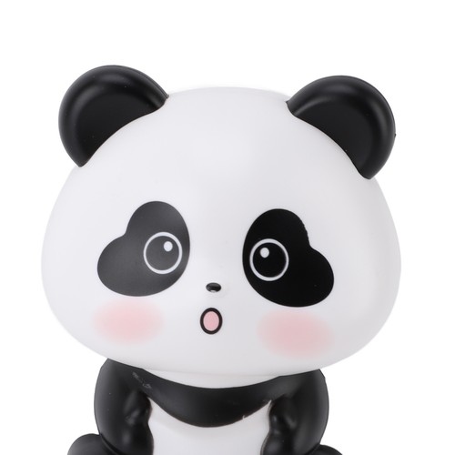 Solar Nodding Panda Figurine Decorative Luck Wealth Welcom Animal - Picture 23 of 24