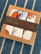 New Aden and Anais Bamboo Swaddle Blanket Boutique 47" x 47" Many Patterns