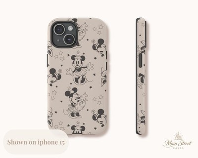 Disney Vintage Minnie Mouse Cute Tough Phone Case, Idea Gift For Fans