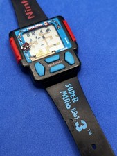 Vintage 1990 Nintendo Super Mario Bros 3 Wrist Watch (Turns On But Wonky) READ