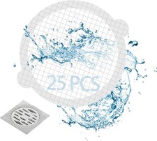 25pcs Disposable Shower Drain Hair Catcher Hair Trap for Shower Drain Mesh