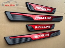 For Honda Ridgeline Red Steel Car Door Scuff Sill Cover Panel Step Protector X4