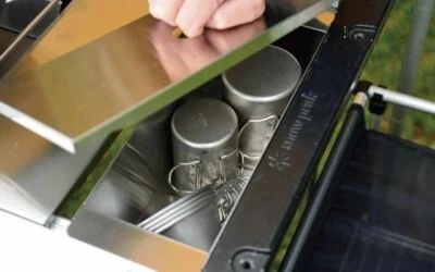 SNOW PEAK JAPAN IGT STAINLESS BOX HALF UNIT (CK-025) FOR IRON GRILL TABLE - NEW