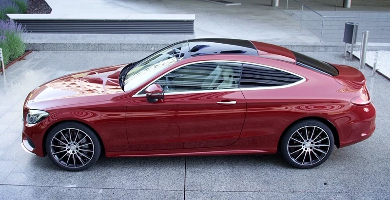 Par de embellecedores de manija de puerta UNICUS para Mercedes Benz W205 C cupé C43 C63 AMG CROMO Foto 3 de 4