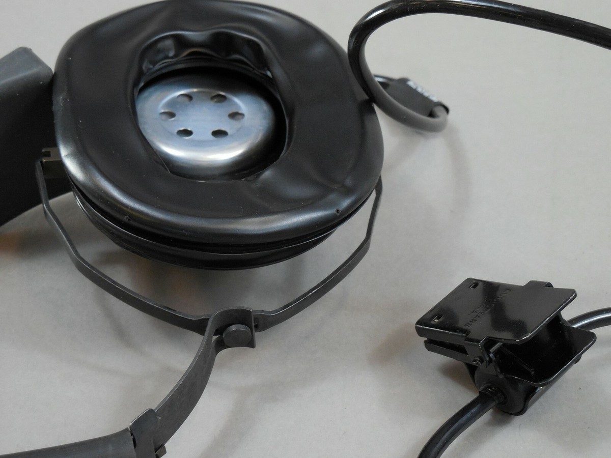 Vintage Military Surplus Headset 1896 Audiosears NSN 5965-00 Vintage Military Surplus Headset 1896 Audiosears NSN 5965-00
