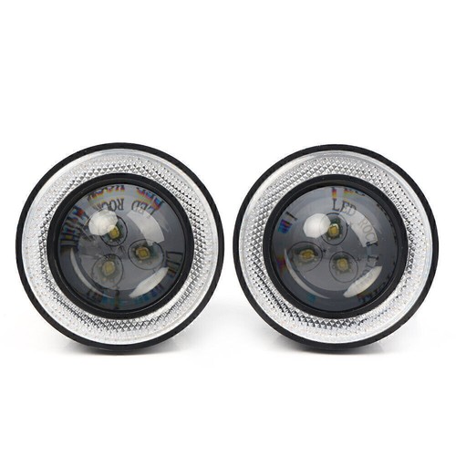LED DRL Fog Light Projector+Angel Eye Kit Fits Honda Civic 4DR 2016-2018 2017 - Foto 11 di 12