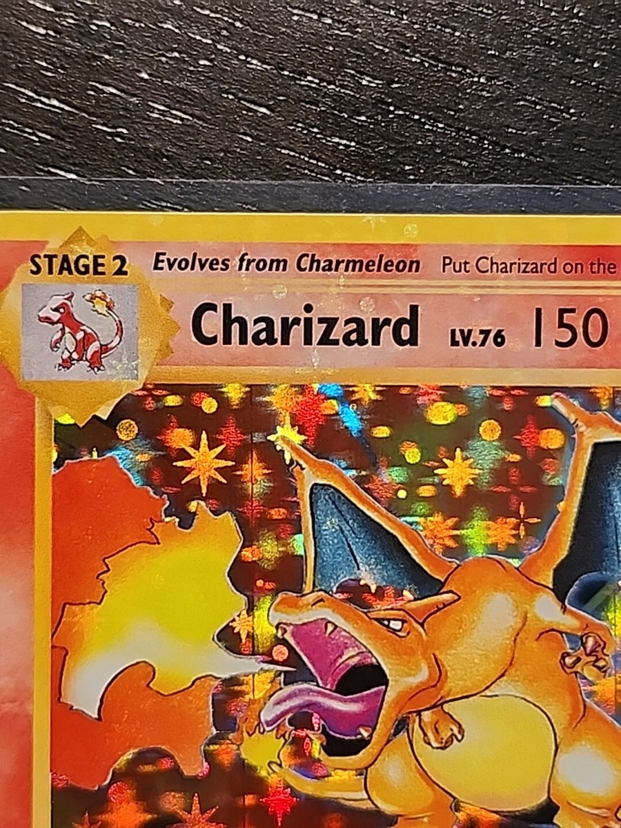 ポケモンカードゲーム Oldback Charizard Heavy Holo Bleed Charizard Holo Bleed Error and Energy Error Classic Set Mint