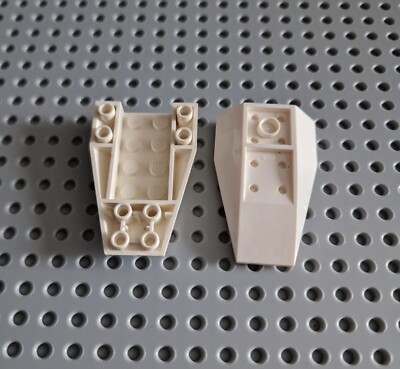 LEGO Keilstein Rumpf 6x4 Weiß 2 stk white Wedge Inverted Curved 43713 A046