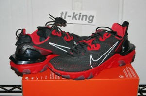 nike vision react black and red
